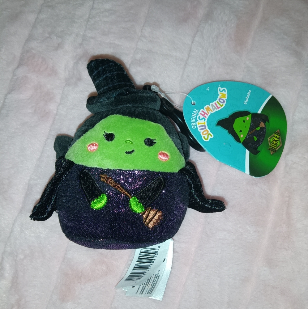 NWT Wicked Elphaba Squishmallows Keychain